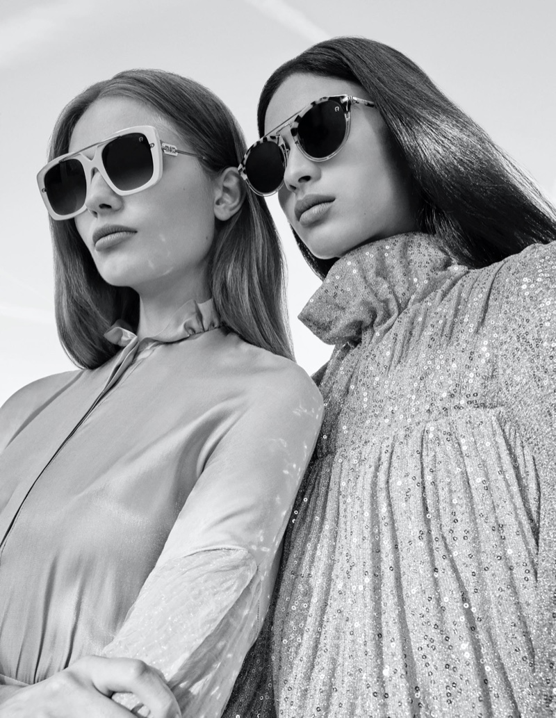 Anna Mila Guyenz and Aira Ferreira appear in Aigner spring-summer 2020 campaign