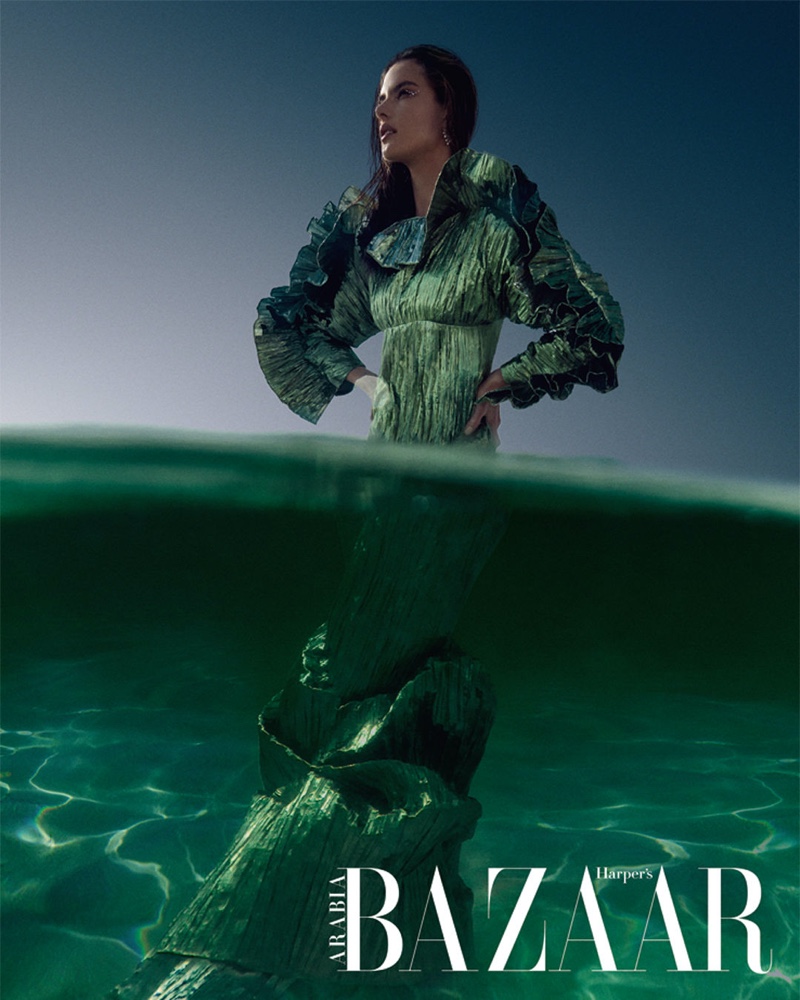 Alessandra Ambrosio is A Natural Beauty for Harper's Bazaar Arabia