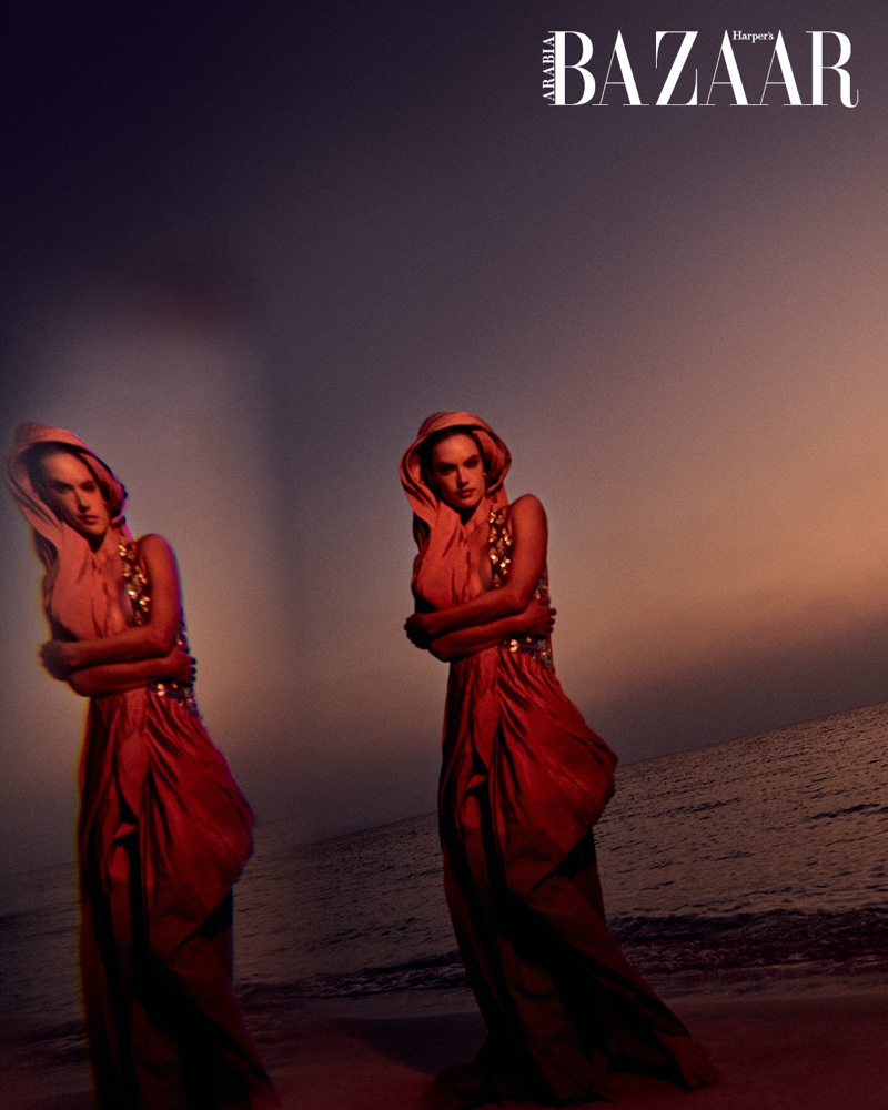 Alessandra Ambrosio is A Natural Beauty for Harper's Bazaar Arabia