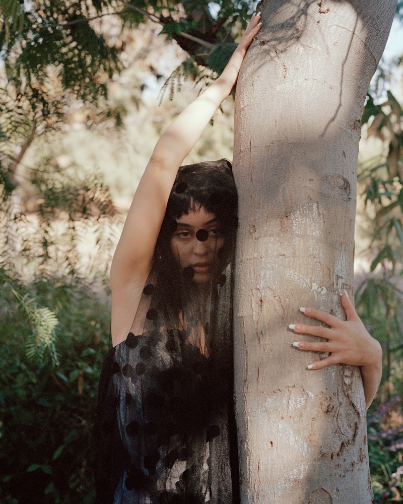 Actress Alexa Demie poses outdoors in this shot. Photo: Alice Neale