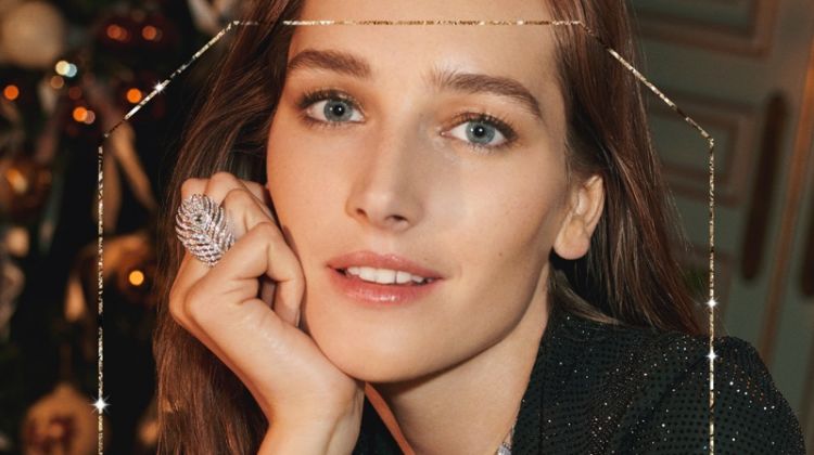 Josephine le Tutour wears Boucheron Serpent Boheme collection