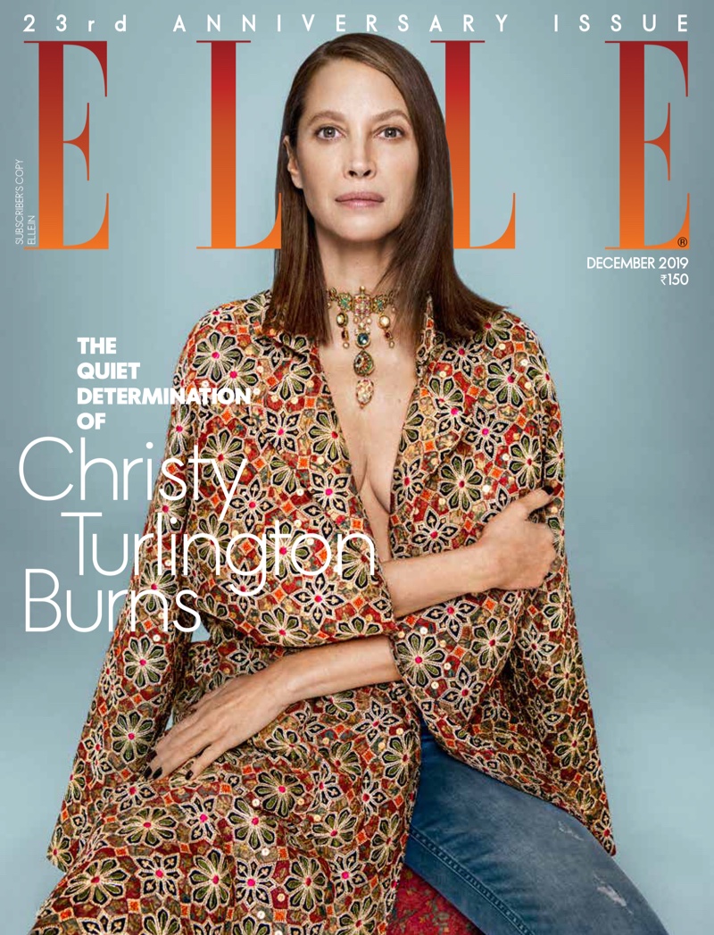 Christy Turlington on ELLE India December 2019 Cover