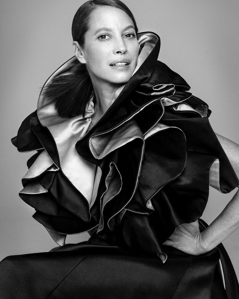 Christy Turlington Wears Elegant Styles for ELLE India