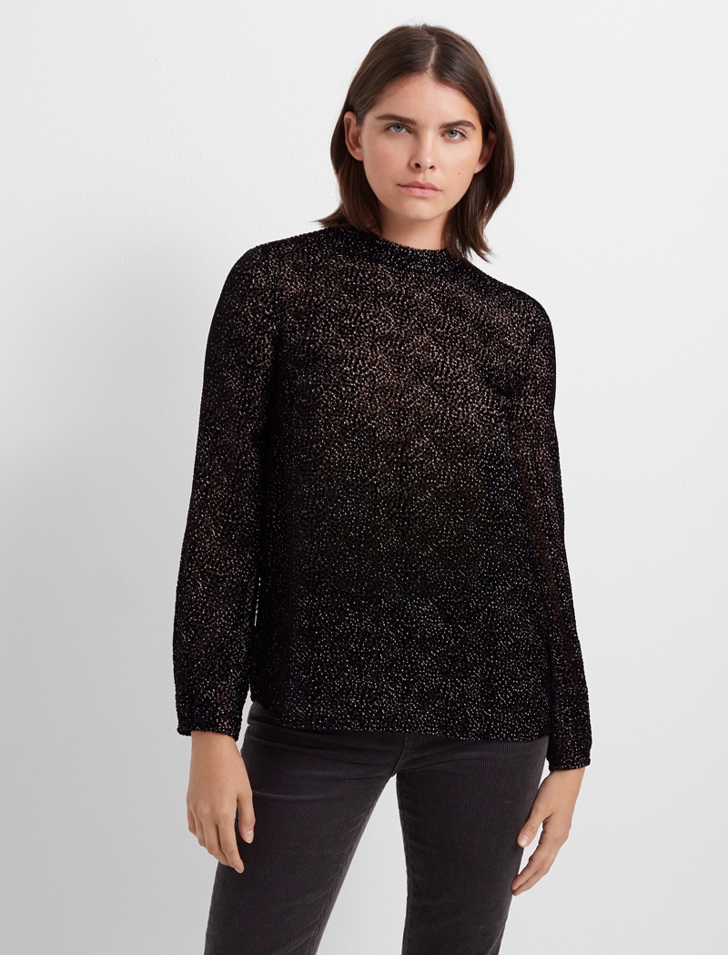 Club Monaco Mockneck Blouse $159.50