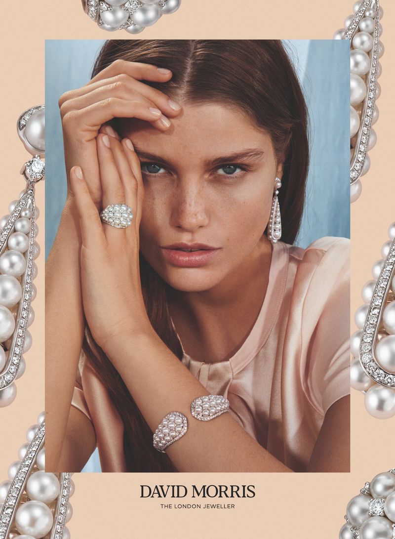 Ready for her closeup, Luna Bijl fronts David Morris 2019/2020 campaign