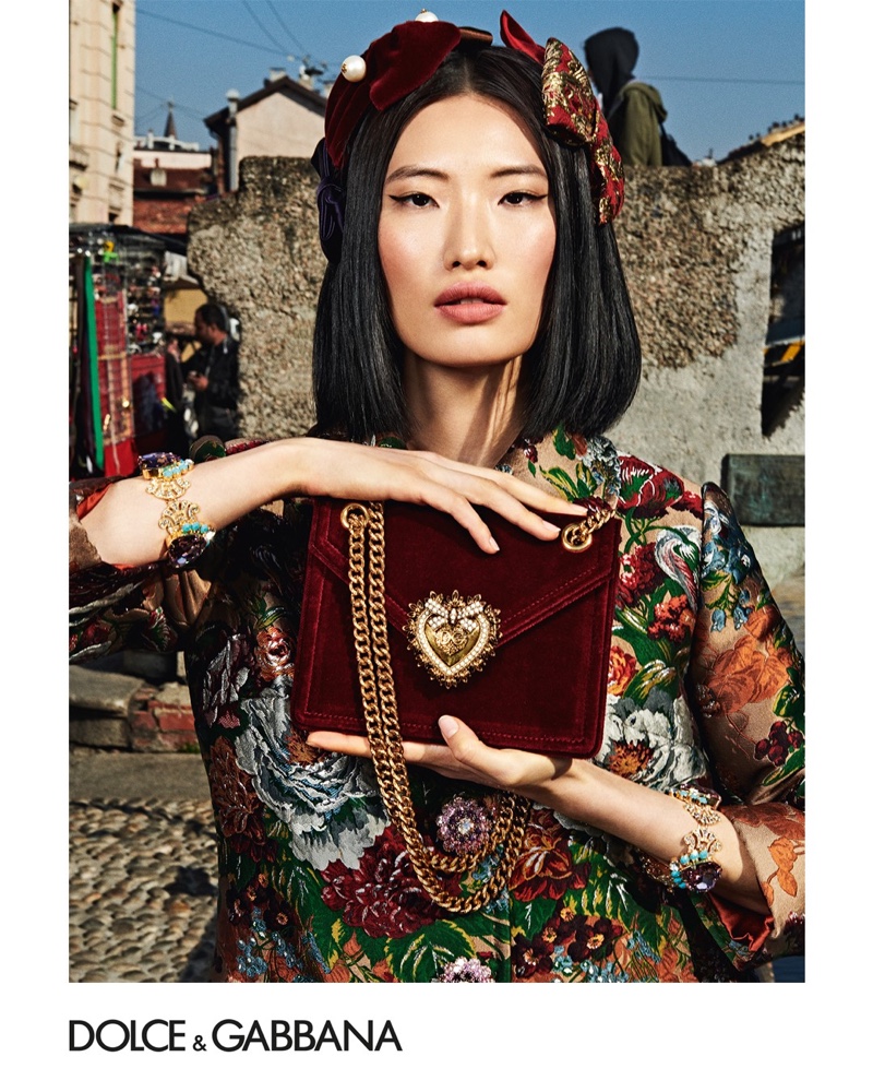 Nuri Son fronts Dolce & Gabbana accessories fall-winter 2019 campaign