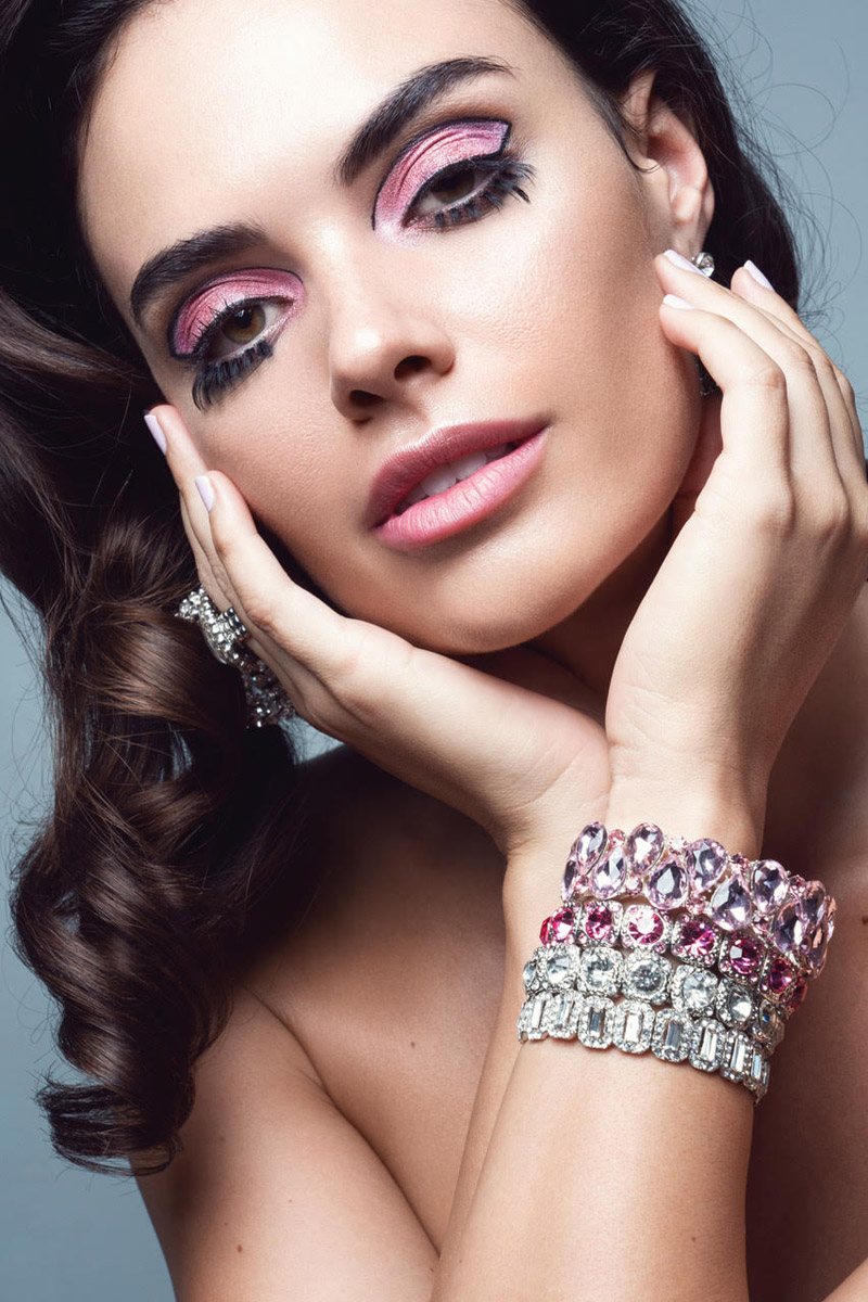 Monika wears Bejeweled earring, bracelets and ring. Photo: Jeff Tse