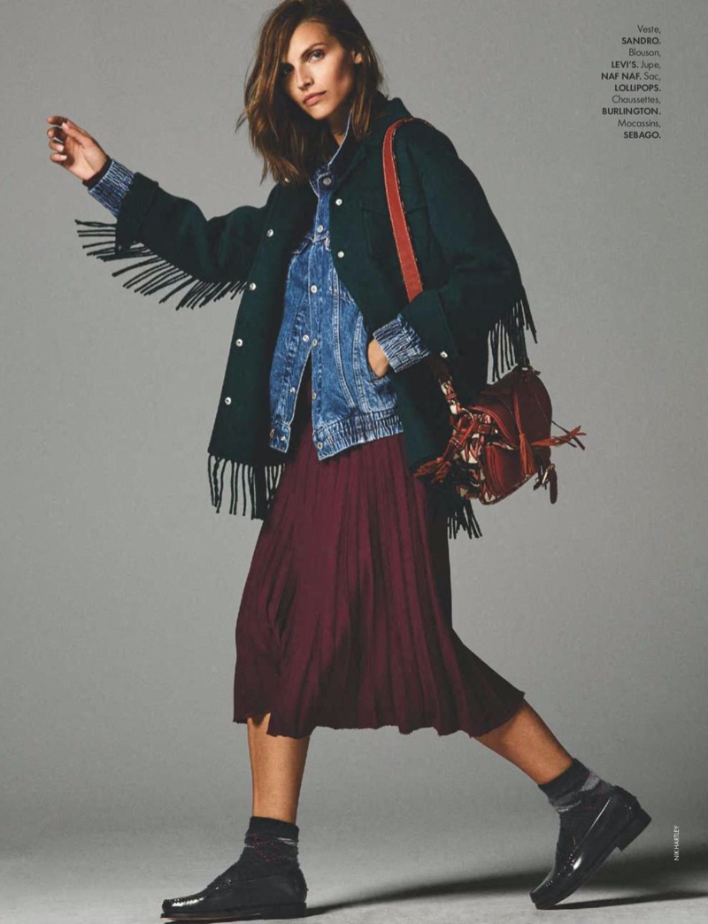 Karlina Caune ELLE France Fall Layers Fashion Editorial