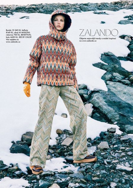 Kirin Dejonckheere Models Après-Ski Looks for Vogue Czechoslovakia Kirin Dejonckheere Models Après-Ski Looks for Vogue Czechoslovakia