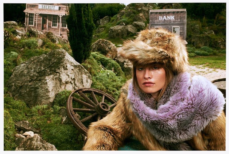 Klara Kristin Models Statement Outerwear for Vogue Poland