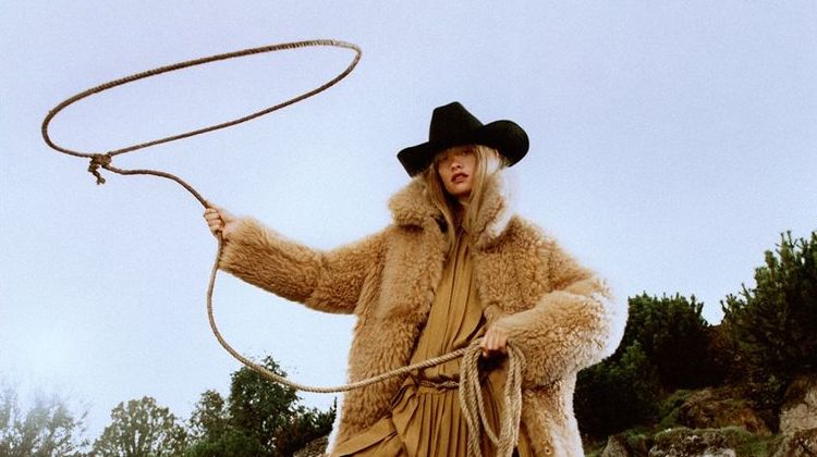 Klara Kristin Models Statement Outerwear for Vogue Poland