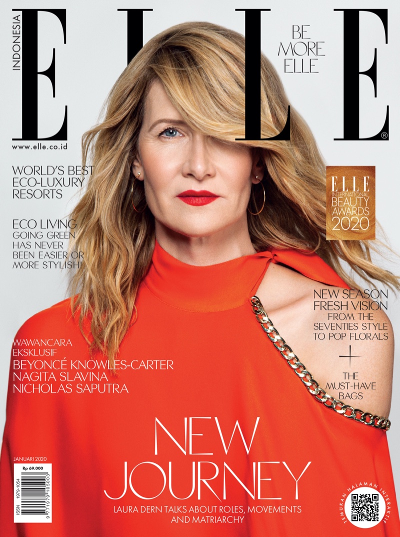 Laura Dern on ELLE Indonesia January 2020 Cover