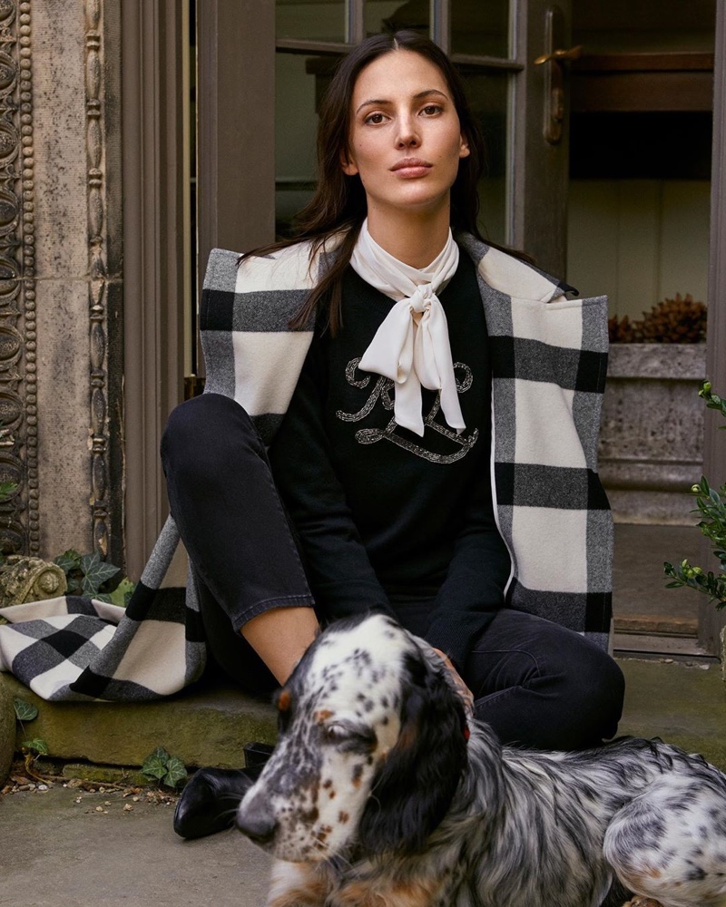 Ruby Aldridge fronts Lauren Ralph Lauren Holiday 2019 campaign