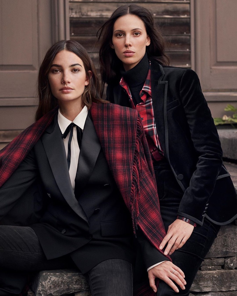 Lily and Ruby Aldridge star in Lauren Ralph Lauren Holiday 2019 campaign