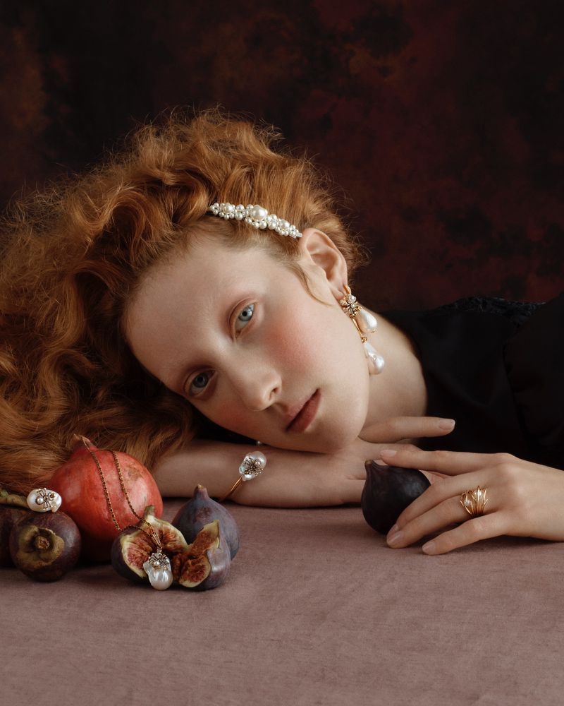 Lorna Foran stars in Liberty Christmas 2019 jewelry campaign