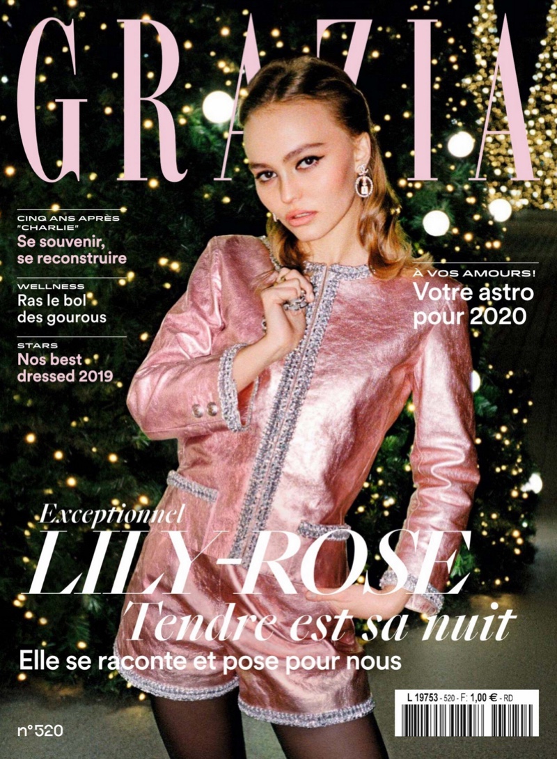Lily-Rose Depp on Grazia France December 20th, 2019 cover