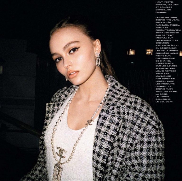 Lily-Rose Depp Grazia France 2019 Chanel Cover Photoshoot