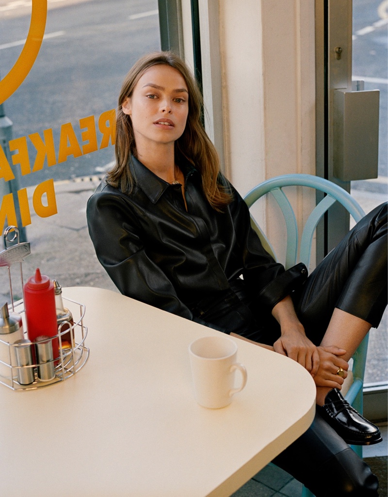 Model Birgit Kos appears in Mango East End Girls fall-winter 2019 editorial