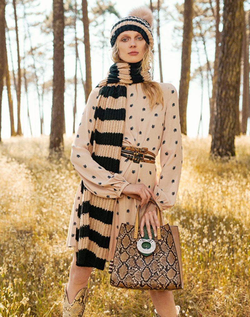 Olga Sherer is the face of Manila Grace fall-winter 2019 campaign