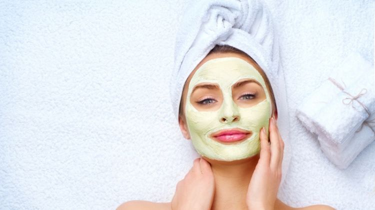 5 Habits to Help You Maintain Healthy Skin Model Wearing Green Face Mask Beauty Spa