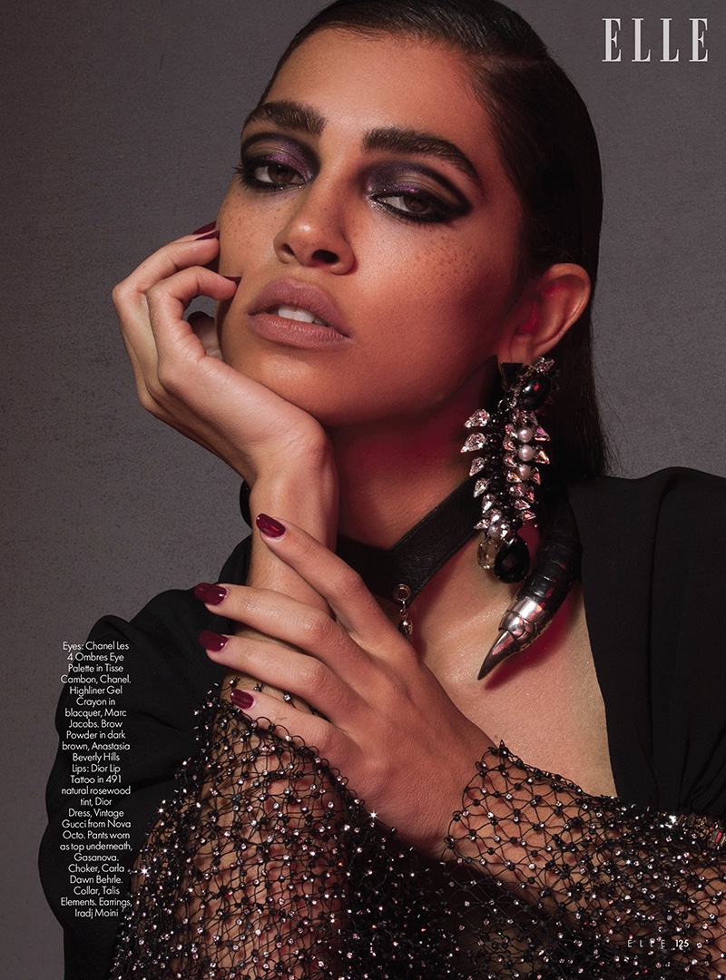 Raven Lyn Wears Night Out Beauty for ELLE Arabia