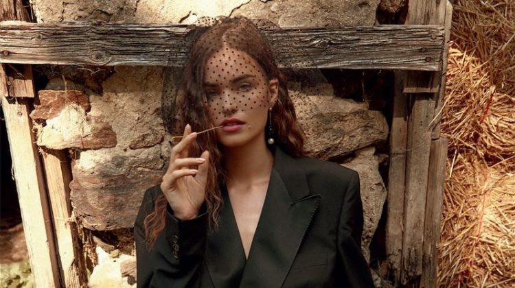 Robin Holzken Poses in Romantic Ensembles for ELLE Slovenia