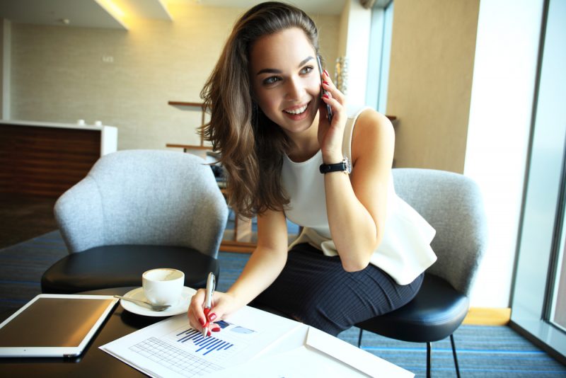 Stylish Woman in Office