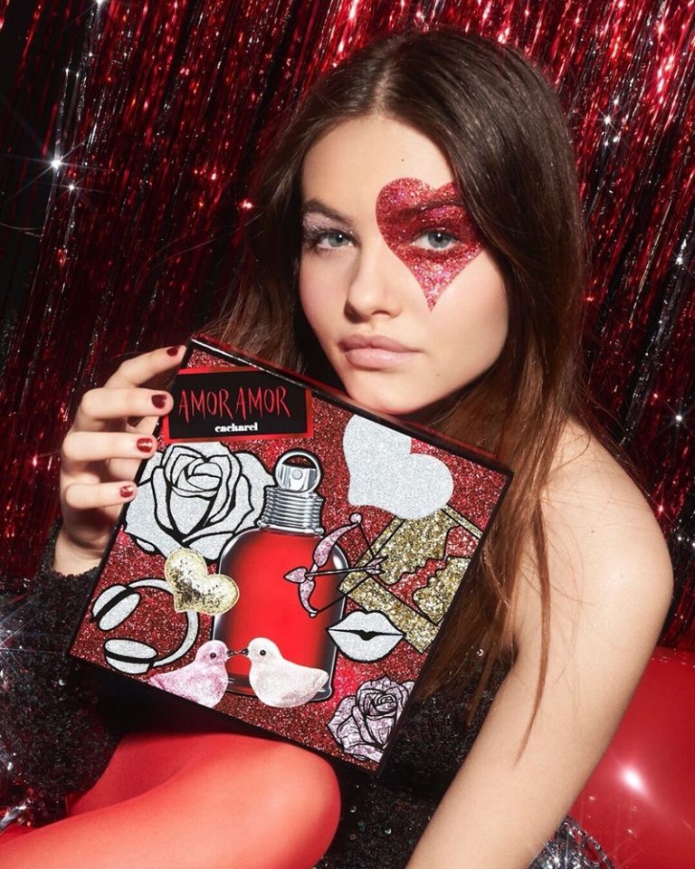Thylane Blondeau Cacharel Amor Amor Holiday Ads