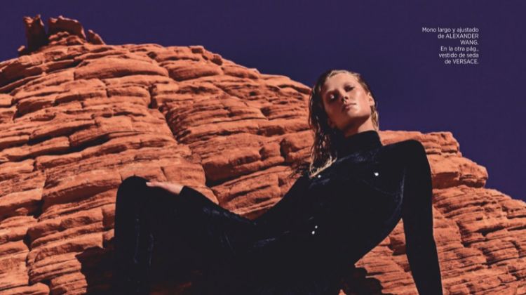 Toni Garrn Enchants in Elegant Looks for Harper’s Bazaar Spain