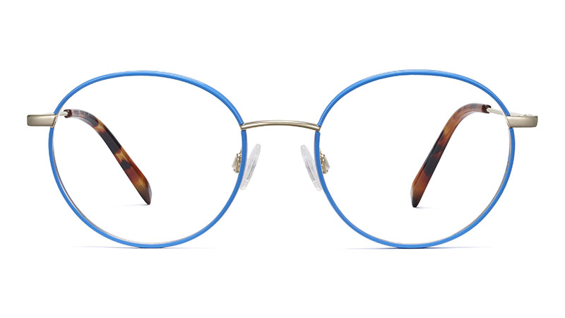 Warby Parker Duncan Glasses in Scotia Blue with Riesling $145