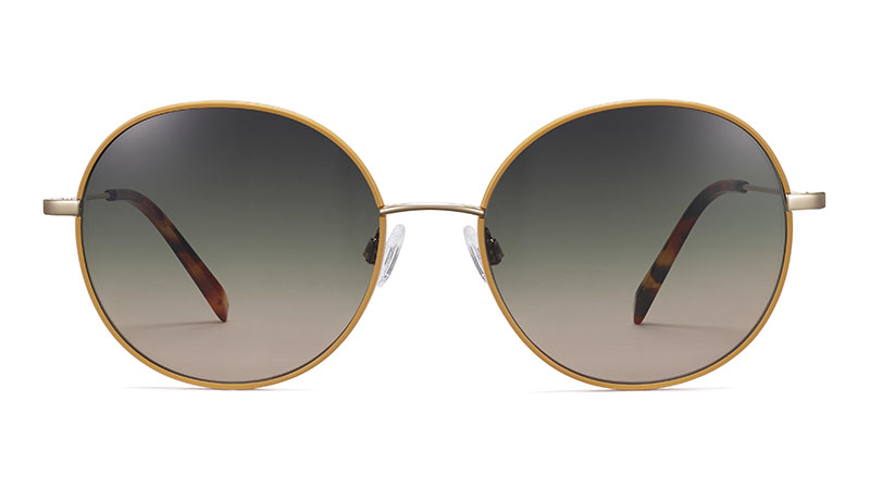 Warby Parker Nellie Sunglasses in Marigold with Polished Gold $145