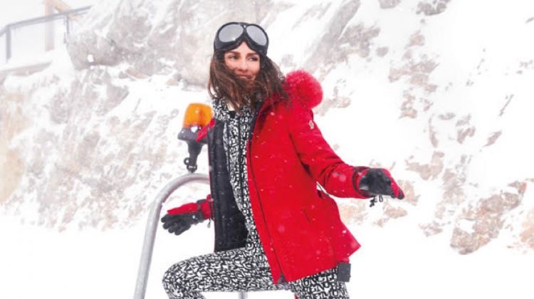 Yasemin Ozilhan embraces ski style for the photoshoot
