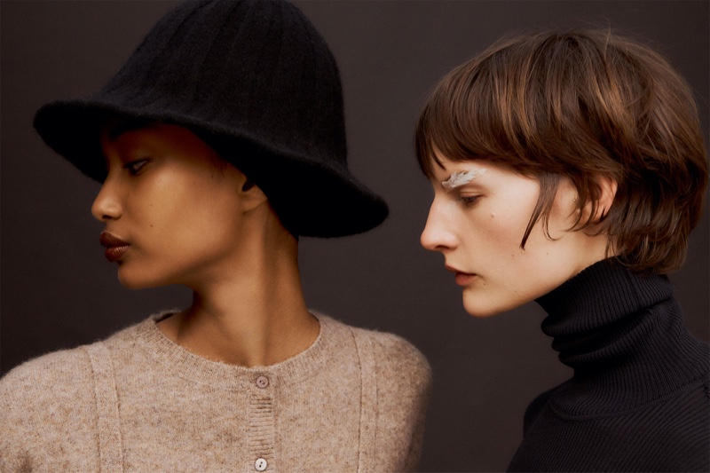 Ugbad Abdi and Sara Blomqvist star in Zara Quality Layers fall-winter 2019 editorial