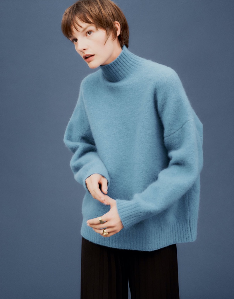 Zara Wool Blend Turtleneck Sweater and Trousers