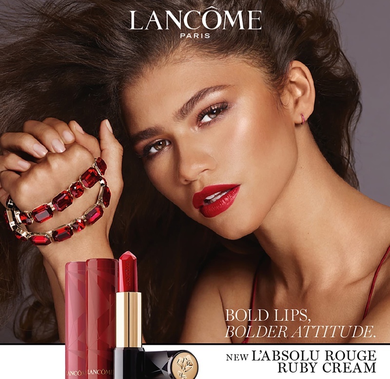 Zendaya stars in Lancome L'Absolu Rouge Ruby Cream campaign