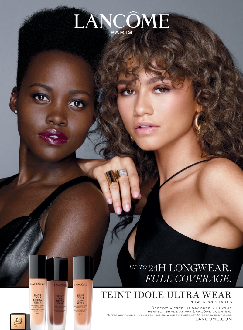 Lupita N'yongo and Zendaya front Lancome Teint Idole Ultra Wear campaign