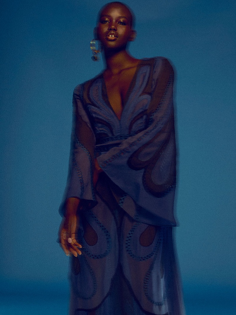 Adut Akech stars in Alberta Ferretti spring-summer 2020 campaign