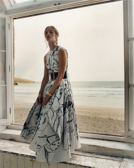 Vivien, Felice & Imaan Go Seaside in Alexander McQueen Spring 2020 Campaign