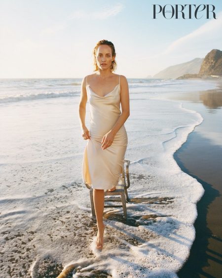 Amber Valletta Models Light & Airy Beach Looks for PORTER Edit Amber Valletta Models Light & Airy Beach Looks for PORTER Edit