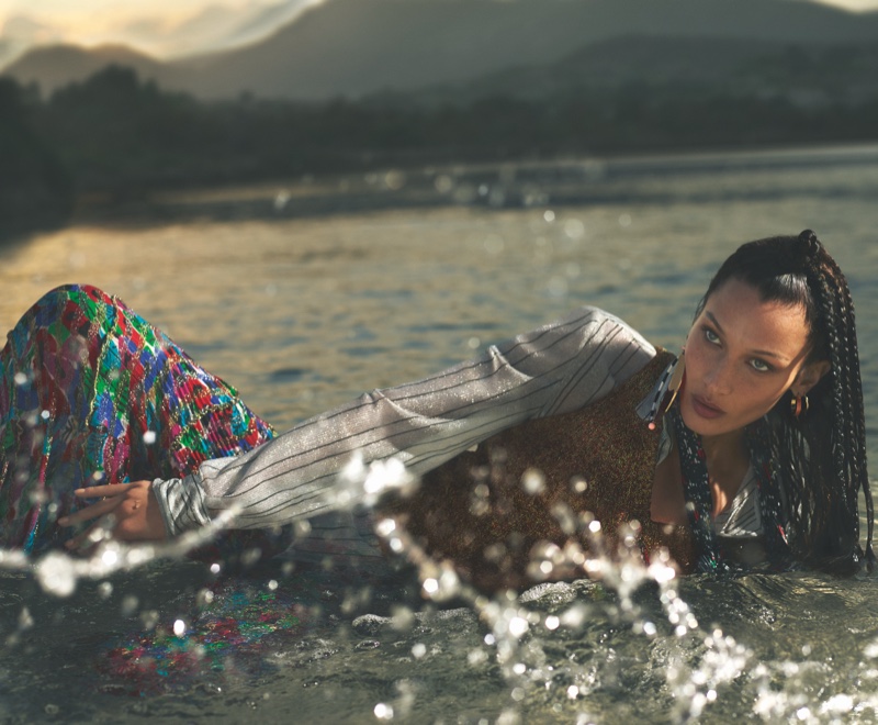 Bella Hadid Takes a Dip in Missoni Spring 2020 Campaign