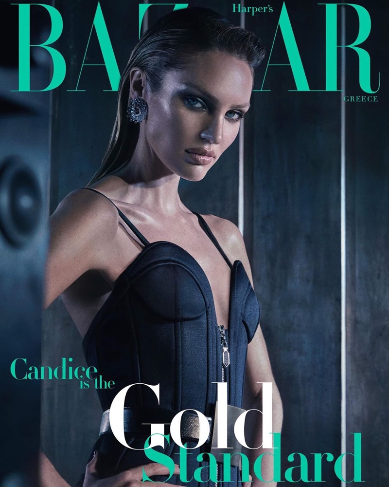 Candice Swanepoel on Harper's Bazaar Greece February 2020 Cover