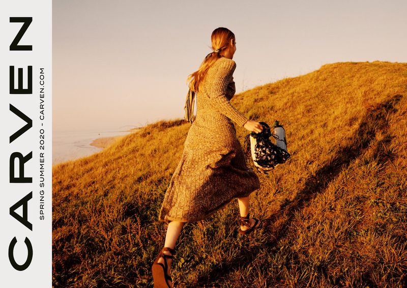 Kim Noorda appears in Carven spring-summer 2020 campaign