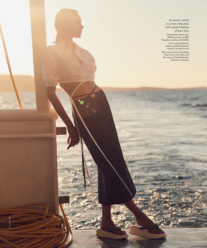 Charlee Fraser Vogue Australia Seafaring Style Fashion Editorial