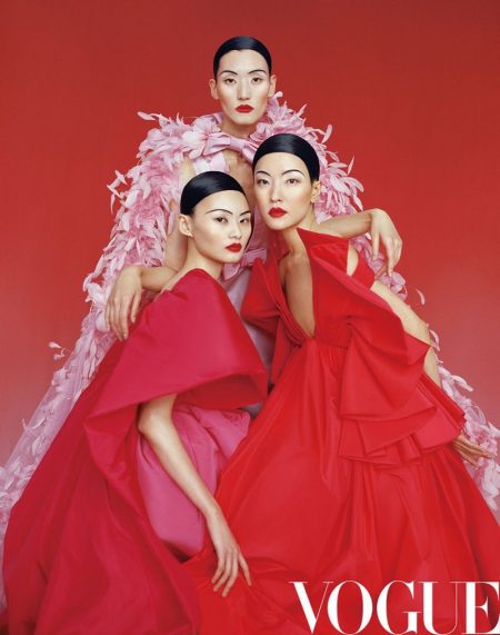 Du Juan, He Cong, Lina Zhang Pose in Stunning Gowns for Vogue China Du Juan, He Cong, Lina Zhang Pose in Stunning Gowns for Vogue China