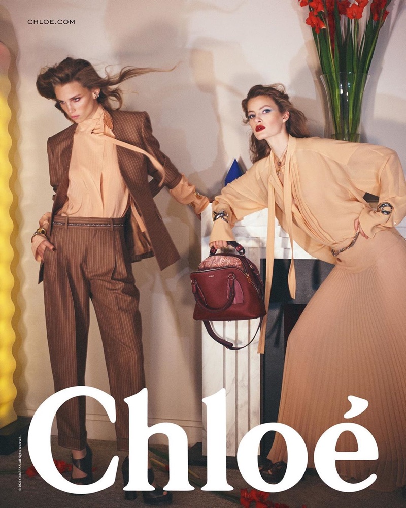 Rebecca Leigh Longendyke and Felice Noordhoff front Chloe spring-summer 2020 campaign