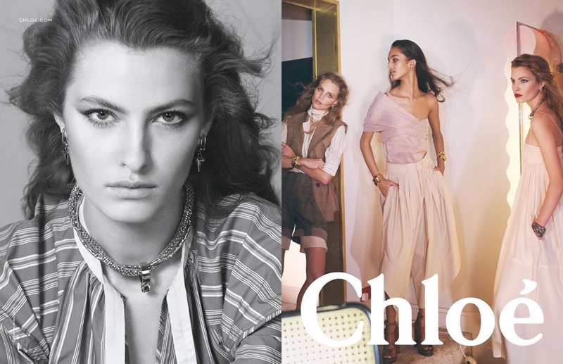 Felice Noordhoff stars in Chloe spring-summer 2020 campaign