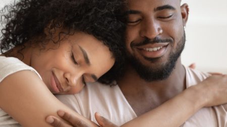 Top Beard Growth Tips for Black Men Closeup Black Couple Man Beard Natural