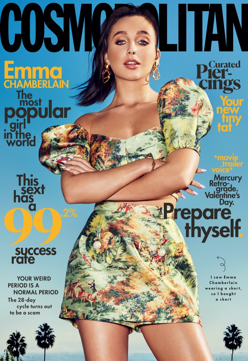 Emma Chamberlain on Cosmopolitan February 2020 Cover