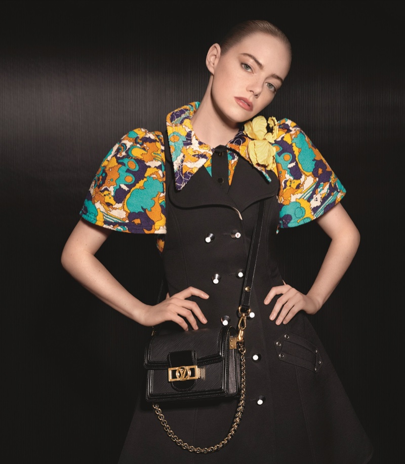 Emma Stone Models Louis Vuitton Fall Winter 2023 Collection