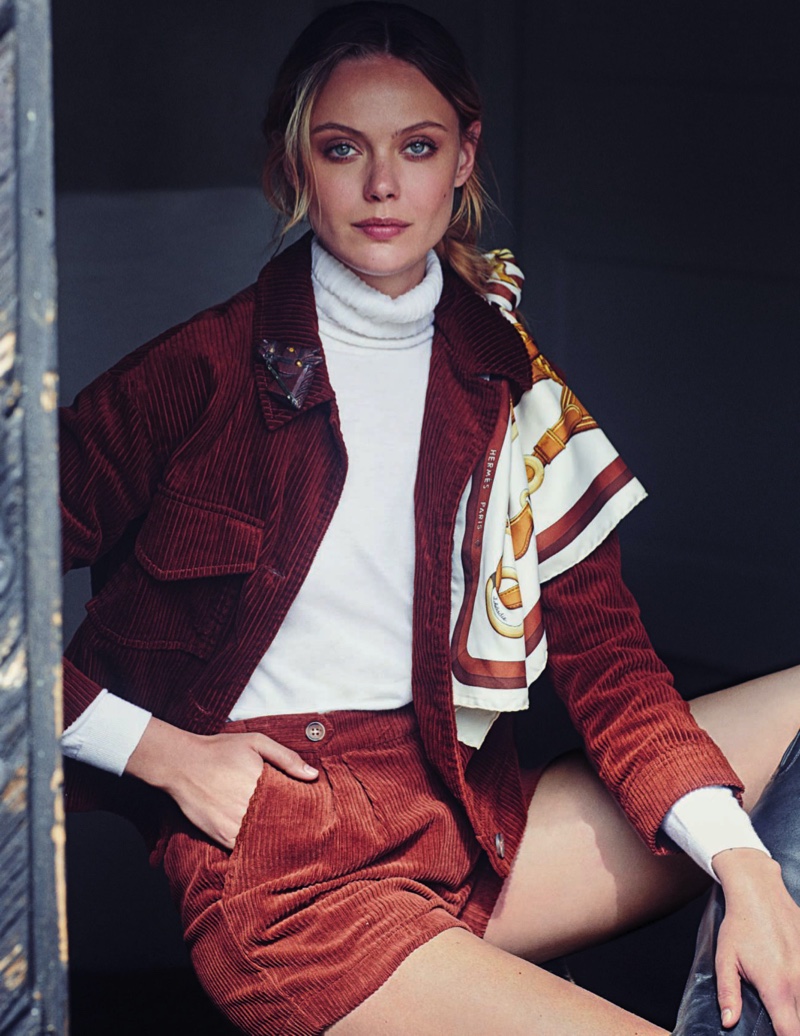 Frida Gustavsson Looks Equestrian Chic for ELLE Italy